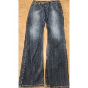 Bootheel Jeans Mens 34 Kenneth Straight Dark Wash Blue Denim Western Glove Works